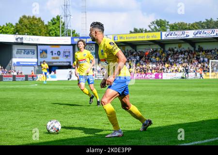 Westerlo's Nacer Chadli im Einsatz während eines Fußballschlages zwischen KVC Westerlo und RSC Anderlecht, Sonntag, 11. September 2022 in Westerlo, am 8. Tag der ersten Division der belgischen Meisterschaft 2022-2023 in der 'Jupiler Pro League'. BELGA FOTO TOM GOYVAERTS Stockfoto