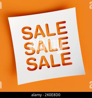 Vertrieb Banner Vorlage Design, Big Sale Sonderangebot. 3D Rendering Stockfoto