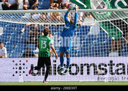 Reggio Emilia, Italien. 11. September 2022. Andrea Consigli (US Sassuolo) während US Sassuolo gegen Udinese Calcio, italienische Fußballserie A Spiel in Reggio Emilia, Italien, September 11 2022 Quelle: Independent Photo Agency/Alamy Live News Stockfoto