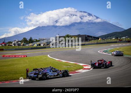 83 PERRODO Francois (Fra), NIELSEN Nicklas (dnl), ROVERA Alessio (ita), AF Corse, Areca 07 - Gibson, Action während der 6 Stunden von Fuji 2022, 5. Runde der FIA-Langstrecken-Weltmeisterschaft 2022 auf dem Fuji Speedway vom 8. Bis 11. September 2022 in Fuji, Japan - Foto: Paulo Maria/DPPI/LiveMedia Stockfoto