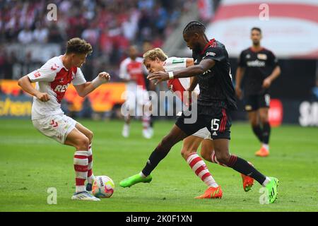 KÖLN, DEUTSCHLAND - SEPTEMBER 11 2022: Jordan Pefok. Das Fußballspiel der Bundesliga 1.FC Köln vs 1.FC Union Stockfoto