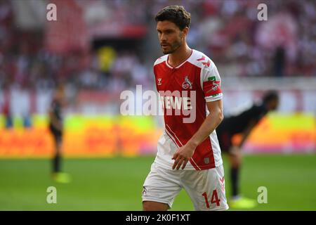 KÖLN, DEUTSCHLAND - SEPTEMBER 11 2022: Jonas Hector. Das Fußballspiel der Bundesliga 1.FC Köln vs 1.FC Union Stockfoto