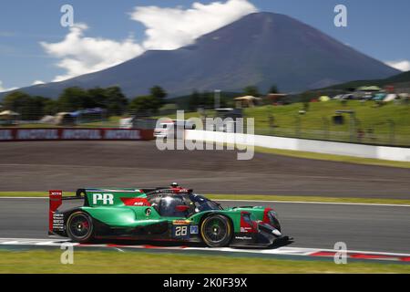 28 RASMUSSEN Oliver (dnk), JONES Edward (gbr), ABERDEIN Jonathan (zaf), JOTA, Orica 07 - Gibson, Aktion während der 6 Stunden von Fuji 2022, 5. Runde der FIA-Langstrecken-Weltmeisterschaft 2022 auf dem Fuji Speedway vom 8. Bis 11. September 2022 in Fuji, Japan - Foto: Dppi/DPPI/LiveMedia Stockfoto