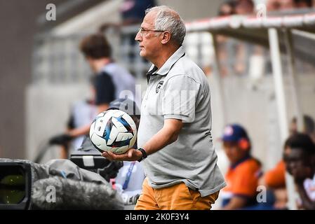 Pascal GASTIEN von Clermont während des französischen Ligue-1-Fußballspiels zwischen Stade de Reims und Clermont Foot 63 am 14. August 2022 im Auguste-Delaune-Stadion in Reims, Frankreich - Foto Matthieu Mirville / DPPI Stockfoto