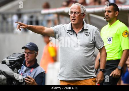 Pascal GASTIEN von Clermont während des französischen Ligue-1-Fußballspiels zwischen Stade de Reims und Clermont Foot 63 am 14. August 2022 im Auguste-Delaune-Stadion in Reims, Frankreich - Foto Matthieu Mirville / DPPI Stockfoto