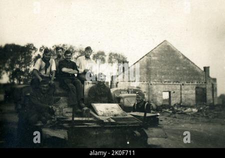 Wehrmacht Heer Panzerkampfwagen III PzKpfw III Panzer III Ausf. H - Deutsche Armee Panzerkampfwagen / mittelgroßer Tank III Mark / Mk H - Russland Stockfoto