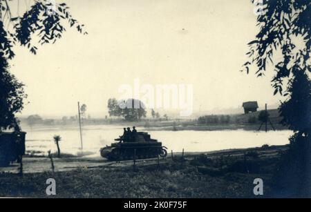 Wehrmacht Heer Panzerkampfwagen III PzKpfw III Panzer III Ausf. H - Deutsche Armee Panzerkampfwagen / mittelgroßer Tank III Mark / Mk H - Russland Stockfoto