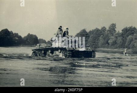 Wehrmacht Heer Panzerkampfwagen III PzKpfw III Panzer III Ausf. H - Deutsche Armee Panzerkampfwagen / mittelgroßer Tank III Mark / Mk H - Russland Stockfoto