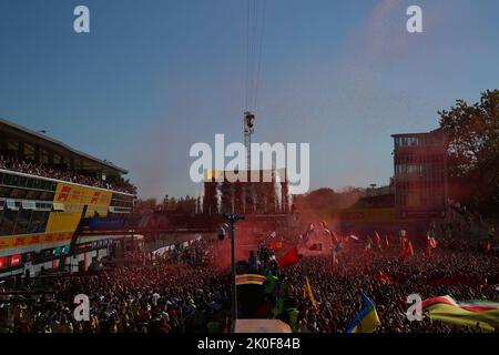 Monza, Italien. 27. Januar 2022. Podium während des italienischen GP, 8-11. September 2022 auf der Rennstrecke in Monza, Formel-1-Weltmeisterschaft 2022. Kredit: Unabhängige Fotoagentur/Alamy Live Nachrichten Stockfoto