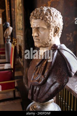 Krakau. Krakau. Polen. Marcus Aurelius Antoninus 'Caracalla', Römischer Kaiser. Stockfoto