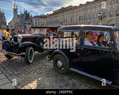 Italien Piemont Turin 'Autolook Week Torino' Parade des historischen Autos Credit: Realy Easy Star/Alamy Live News Stockfoto