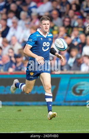 Eccles, Großbritannien. 20.. Mai 2016. Sale Sharks Sam James während des Spiels der Gallagher Premiership Sale Sharks vs Northampton Saints im AJ Bell Stadium, Eccles, Großbritannien, 11.. September 2022 (Foto von Steve Flynn/News Images) in Eccles, Großbritannien am 5/20/2016. (Foto von Steve Flynn/News Images/Sipa USA) Quelle: SIPA USA/Alamy Live News Stockfoto