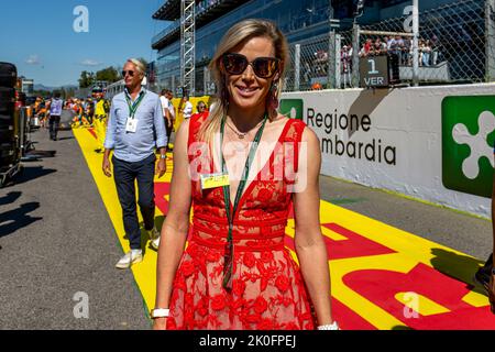 Monza, Italien, 11.. September 2022, Tiffany Cromwell beim Renntag, dem 16. Lauf der Formel-1-Meisterschaft 2022. Kredit: Michael Potts/Alamy Live Nachrichten Stockfoto