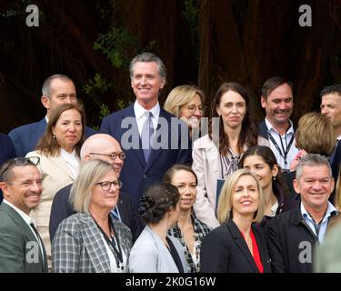 San Francisco, CA - 27. Mai 2022: Gouverneur Gavin Newsom bei der Partnerschaft von Kalifornien und Neuseeland zur Förderung der Pressekonferenz der Global Climate Leadership Stockfoto