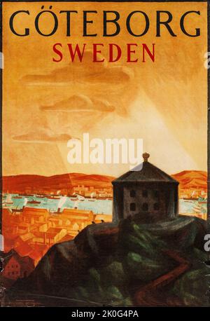 Göteborg, Schweden (Rystedts, 1920er Jahre). Schwedisches Reiseplakat - Göteborg - unbekannter Künstler Stockfoto