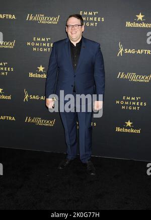 LOS ANGELES, CA - 10. SEPTEMBER: Duncan Crabtree-Ireland nimmt am September an der Hollywood Reporter sag-AFTRA Emmy Party in einer privaten Eigentumswohnung Teil Stockfoto