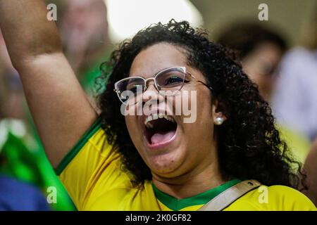 Recife, Brasilien. 11. September 2022. PE - Recife - 09/11/2022 - AMERICAP 2022 FINAL, BRAZIL X ARGENTINA Foto: Rafael Vieira/AGIF/Sipa USA Quelle: SIPA USA/Alamy Live News Stockfoto