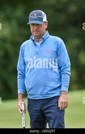 Jennings, Missouri, USA. 11. September 2022: Golfer Harrison Frazer am letzten Tag des Ascension Charity Classic im Norwood Hills Country Club in Jennings, MO Richard Ulreich/CSM Credit: CAL Sport Media/Alamy Live News Stockfoto