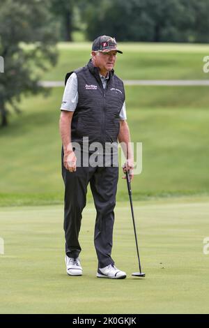 Jennings, Missouri, USA. 11. September 2022: Golfer Ken Duke am letzten Tag des Ascension Charity Classic im Norwood Hills Country Club in Jennings, MO Richard Ulreich/CSM Credit: CAL Sport Media/Alamy Live News Stockfoto