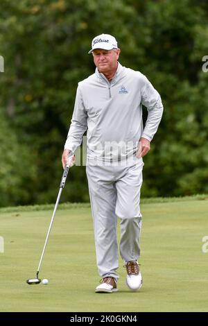 Jennings, Missouri, USA. 11. September 2022: Golfer Wes Short Jr. am letzten Tag des Ascension Charity Classic im Norwood Hills Country Club in Jennings, MO Richard Ulreich/CSM Credit: CAL Sport Media/Alamy Live News Stockfoto