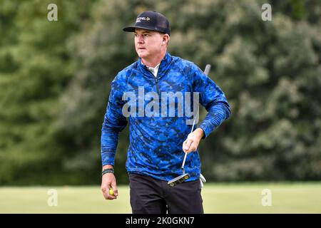 Jennings, Missouri, USA. 11. September 2022: Golfer Brian Gay am letzten Tag des Ascension Charity Classic im Norwood Hills Country Club in Jennings, MO Richard Ulreich/CSM Credit: CAL Sport Media/Alamy Live News Stockfoto