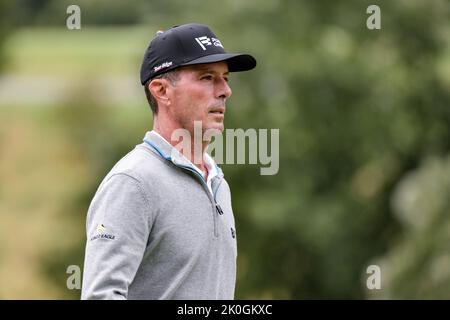 Jennings, Missouri, USA. 11. September 2022: Golfer Mike Weir am letzten Tag des Ascension Charity Classic im Norwood Hills Country Club in Jennings, MO Richard Ulreich/CSM Credit: CAL Sport Media/Alamy Live News Stockfoto