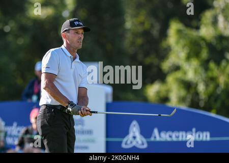 Jennings, Missouri, USA. 11. September 2022: Golfer Mike Weir am letzten Tag des Ascension Charity Classic im Norwood Hills Country Club in Jennings, MO Richard Ulreich/CSM Credit: CAL Sport Media/Alamy Live News Stockfoto