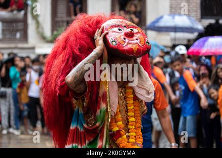 Indra Jatra Festival Stockfoto