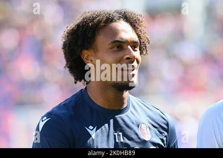 Bologna, Italien. 11. September 2022. Zirkee Portrait während des FC Bologna gegen ACF Fiorentina, italienische Fußballserie A Spiel in Bologna, Italien, September 11 2022 Quelle: Independent Photo Agency/Alamy Live News Stockfoto