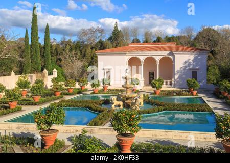 Der italienische Renaissance-Garten, Teil des Hamilton Gardens Parks in Hamilton, Neuseeland Stockfoto