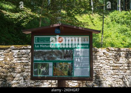 Nationalpark der Casentinesi-Wälder, Franziskanerschutzgebiet von Chiusi della Verna, Toskana, Italien, Europa Stockfoto