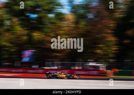MONZA, Italien, 10. September 2022; # 4, Lando NORRIS, GBR, McLaren F1 Team, MCL35M, Mercedes-Motor, während der Formel 1, F1, großer Preis von Italien, Grosser Stockfoto