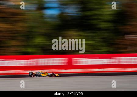MONZA, Italien, 10. September 2022; # 4, Lando NORRIS, GBR, McLaren F1 Team, MCL35M, Mercedes-Motor, während der Formel 1, F1, großer Preis von Italien, Grosser Stockfoto
