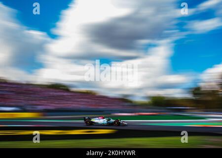 MONZA, Italien, 09. September 2022;#44, Lewis HAMILTON, GBR, Mercedes AMG F1 Team, Mercedes-AMG F1 W13 E Performance, während der Formel 1, F1, Italienische Gra Stockfoto