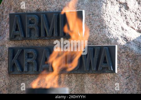 Pomnik Armii Krajowej i Polskiego Panstwa Podziemnego (Denkmal der polnischen Untergrundstaat- und Heimatarmee) in Danzig, Polen© Wojciech Strozyk Stockfoto