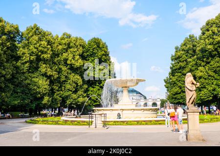 Ogród Saski, Sächsischer Garten, Warschau, Polen Stockfoto