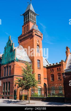 Geodemos planai, Postamt und ehemalige Residenz der preußischen Monarchen, Liepu-Tor, Klaipeda, Litauen Stockfoto