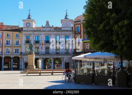 Das Rathaus Casa Consistorial Plaza Mayor Burgos Kastilien und Leon Spanien Stockfoto