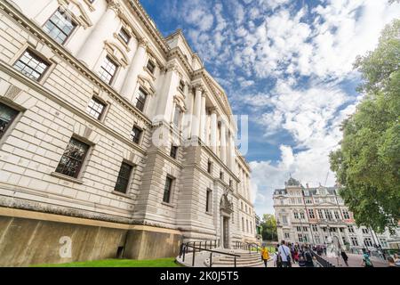 Schatzkammer seiner Majestät, Horse Guards Road, Westminster, London Stockfoto