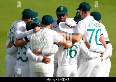 London, Großbritannien. 12. September 2022. Das südafrikanische Team beim dritten LV= Insurance Test Match Day 5 von 5 England gegen Neuseeland beim Kia Oval, London, Vereinigtes Königreich, 12.. September 2022 (Foto von Ben Whitley/News Images) in London, Vereinigtes Königreich am 9/12/2022. (Foto von Ben Whitley/News Images/Sipa USA) Quelle: SIPA USA/Alamy Live News Stockfoto