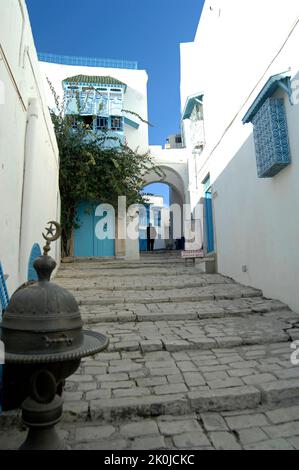 Die Verkürzung, Sagte Sidi Bou, Tunesien, Nordafrika, Afrika Stockfoto