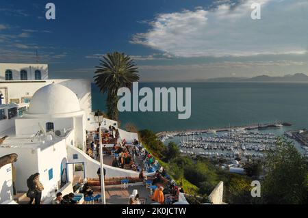 Die Verkürzung, Sagte Sidi Bou, Tunesien, Nordafrika, Afrika Stockfoto