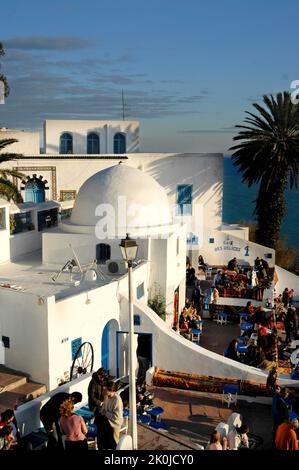 Die Verkürzung, Sagte Sidi Bou, Tunesien, Nordafrika, Afrika Stockfoto