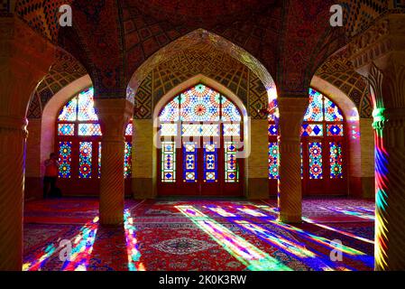Nasir Ol Molk Moschee auch als Rosa Moschee bekannt, in Shiraz, IranTrusculo  Stockfoto