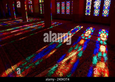 Nasir Ol Molk Moschee auch als Rosa Moschee bekannt, in Shiraz, IranTrusculo  Stockfoto