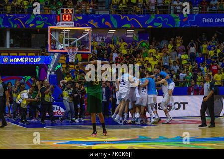 Recife, Brasilien. 11. September 2022. Argentinien schlägt Brasilien 75 x 73 und ist Champion des America Cup der Männer, Americup FIBA 2022, der im Geraldo Magalhães Gym, bekannt als Geraldão Gym, in Recife (PE) ausgetragen wird.Quelle: Marcelino Luis/FotoArena/Alamy Live News Stockfoto