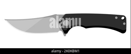 Jackmesser. Niedliches Jackmesser auf weißem Hintergrund isoliert. Vektorgrafik Stock Vektor