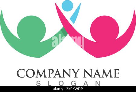 Adoption And Community Network And Social Icon Design, Community Stock Vektor