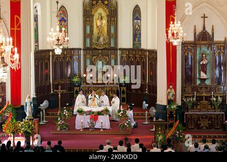 Kathedrale von Maria, Königin des Rosenkranzes, Hai Phong, Vietnam Stockfoto