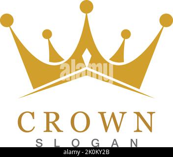 Crown Logo Template Vector Illustration Stock Vektor